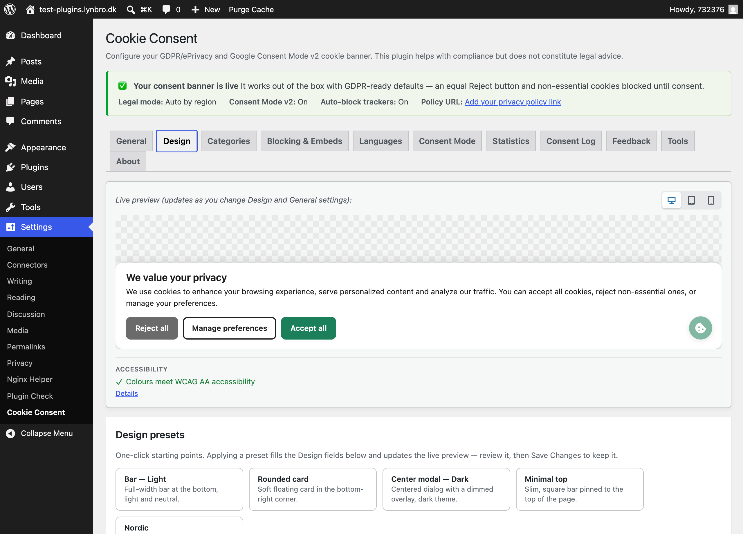 Design templates